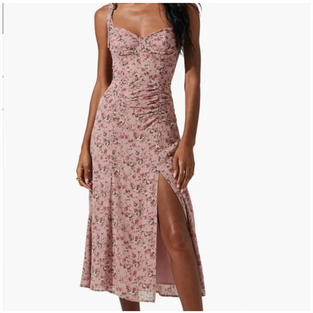 ASTR: The Label Tie Strap MIDI Dress